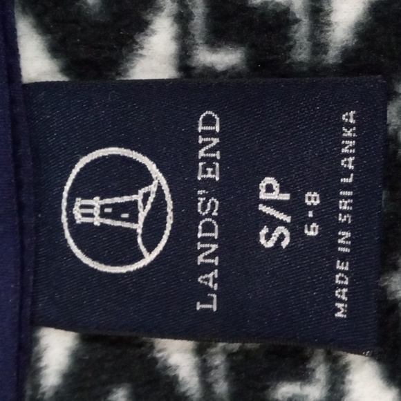 Lands' End S/P Quarter Zip Fleece Pullover Top - Picture 6 of 7